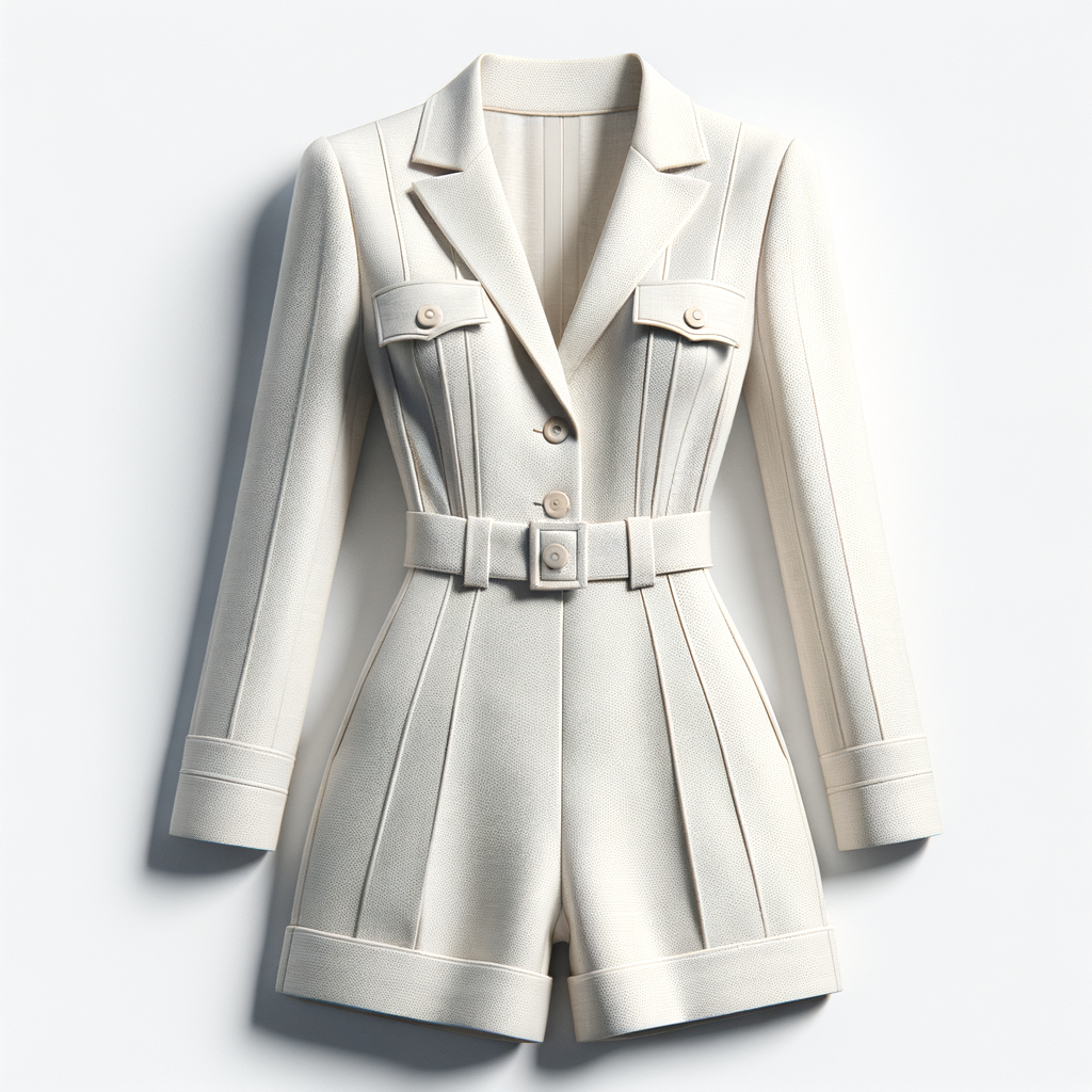 Ivory Parchment Romper